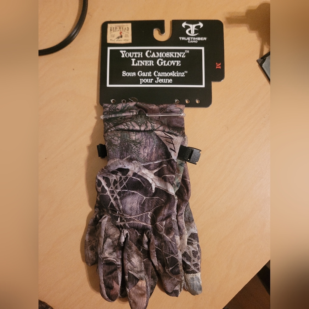 RedHead Youth Camoskinz Liner Gloves - Camouflage